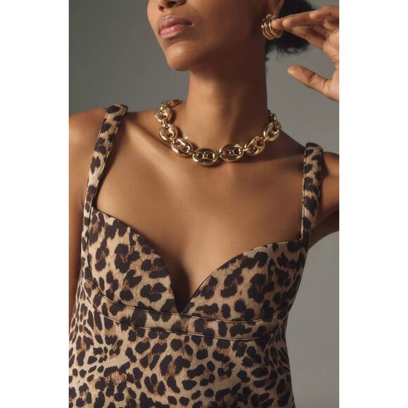 NWT ANTHROPOLOGIE Dhruv Kapoor Leopard Print Mini Size S - Picture 5 of 11